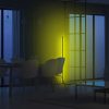 Modern Yellow Floor Lamp, 120 cm Height, Aluminium Body, 600 Lumen, A+ Energy, 12V Adapter, On/Off Switch, Perfect for Home & Office Decor