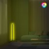 Modern Floor Lamp with Aluminium Body, 120 cm Height, Black Electrostatic Coating, 120 cm LED Strip, Type C Socket, A+ Energy Efficient | Stylish & Functional Lighting