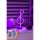 Opviq, 509CRL1107, Modern Table Lamp with Remote, 16 Colors & 4 Modes, 100% Aluminium, 47 cm Height, 120 cm LED Stripes, A+ Energy Rated, Perfect for Home & Office