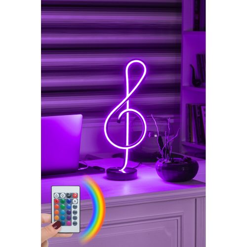 Modern Table Lamp with Remote, 16 Colors & 4 Modes, 100% Aluminium, 47 cm Height, 120 cm LED Stripes, A+ Energy Rated, Perfect for Home & Office