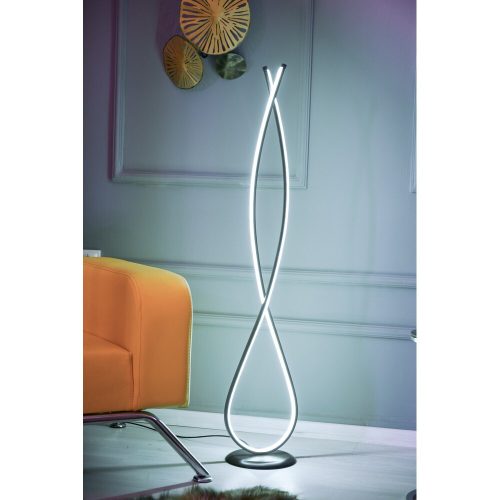Elegant White Floor Lamp, 125 cm Height, 100% Aluminium & Iron Base, A+ Energy Rated, 20,000+ Hours Lifetime, Perfect for Modern Living Spaces