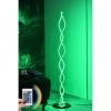 Modern Abstract Floor Lamp, 120 cm Height, 100% Aluminium, Remote Control, 16 Colors & 4 Modes, A+ Energy Rated, 25 x 25 cm, Stylish & Functional Lighting