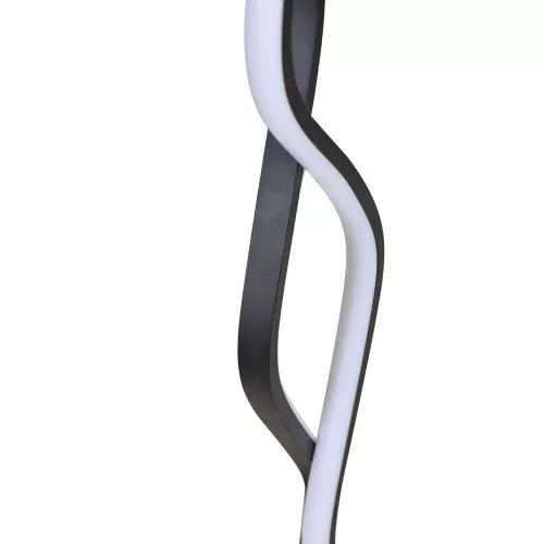 Opviq, 509CRL1119, Modern abstract floor lamp, 120 cm high, 100% aluminium, remote control, 16 colors and 4 modes, A+ energy rating, 25 x 25 cm, stylish and functional lighting