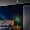 Elegant Grey Chandelier, Metal Body, 16 cm Width, Adjustable Height 50-100 cm | SMD LED 11W 3000K | Stylish Lighting for Modern Spaces