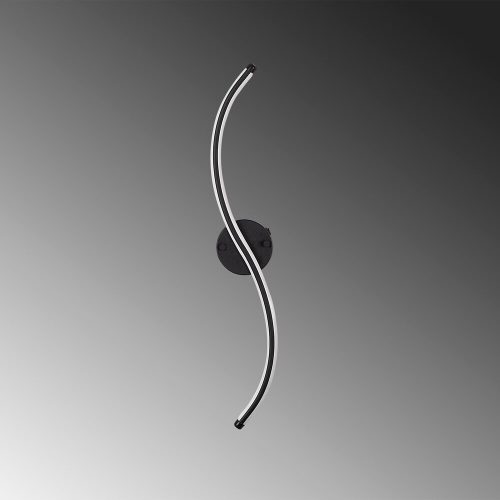 Opviq, 119FRS1112, Stylish black wall lamp, metal housing, height 67 cm | Integrated LED 16W 3000K | Perfect for modern decor, IP20 rating, clean design in any room