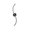 Stylish Black Wall Lamp, Metal Body, 67 cm Height | Integral LED 16W 3000K | Perfect for Modern Decor, IP20 Rated, Sleek Design for Any Room