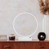 Elegant White Table Lamp, Metal Body, 30 cm x 35 cm x 9 cm | 12W LED, 3000K, 80 CRI | Perfect for Home & Office, Stylish & Functional Design