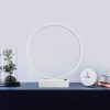Elegant White Table Lamp, Metal Body, 30 cm x 35 cm x 9 cm | 12W LED, 3000K, 80 CRI | Perfect for Home & Office, Stylish & Functional Design