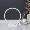 Elegant White Table Lamp, Metal Body, 30 cm x 35 cm x 9 cm | 12W LED, 3000K, 80 CRI | Perfect for Home & Office, Stylish & Functional Design