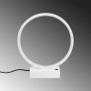 Elegant White Table Lamp, Metal Body, 30 cm x 35 cm x 9 cm | 12W LED, 3000K, 80 CRI | Perfect for Home & Office, Stylish & Functional Design