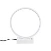 Elegant White Table Lamp, Metal Body, 30 cm x 35 cm x 9 cm | 12W LED, 3000K, 80 CRI | Perfect for Home & Office, Stylish & Functional Design