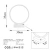 Elegant White Table Lamp, Metal Body, 30 cm x 35 cm x 9 cm | 12W LED, 3000K, 80 CRI | Perfect for Home & Office, Stylish & Functional Design