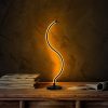 Elegant Black Table Lamp, Metal Body, 57 cm Height, 13 cm Base, 16W LED 3000K, 80 CRI, 200 cm Cable, On/Off Switch | Perfect for Modern Decor