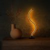 Elegant Black Table Lamp, Metal Body, 57 cm Height, 13 cm Base, 16W LED 3000K, 80 CRI, 200 cm Cable, On/Off Switch | Perfect for Modern Decor