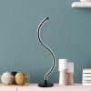 Elegant Black Table Lamp, Metal Body, 57 cm Height, 13 cm Base, 16W LED 3000K, 80 CRI, 200 cm Cable, On/Off Switch | Perfect for Modern Decor