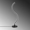 Elegant Black Table Lamp, Metal Body, 57 cm Height, 13 cm Base, 16W LED 3000K, 80 CRI, 200 cm Cable, On/Off Switch | Perfect for Modern Decor