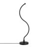 Elegant Black Table Lamp, Metal Body, 57 cm Height, 13 cm Base, 16W LED 3000K, 80 CRI, 200 cm Cable, On/Off Switch | Perfect for Modern Decor