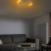 Elegant Grey Chandelier, Metal Body, 25 cm Width x 51 cm Height | SMD LED 16W 3000K | Stylish Lighting for Modern Spaces, IP20 Rated