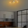 Elegant Chrome Chandelier, Metal Body, 25 cm Width x 51 cm Height | SMD LED 16W 3000K | Stylish Lighting for Modern Home Décor