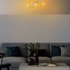 Elegant Chrome Chandelier, Metal Body, 25 cm Width x 51 cm Height | SMD LED 16W 3000K | Stylish Lighting for Modern Home Décor