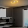 Elegant Chrome Chandelier, Metal Body, 25 cm Width x 51 cm Height | SMD LED 16W 3000K | Stylish Lighting for Modern Home Décor