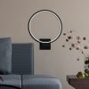 Stylish Black Wall Lamp, Metal Body, 30x36x9 cm | IP20, 12W LED 3000K, 200 cm Cable | Modern Design for Home & Office Lighting