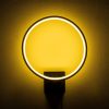 Stylish Black Wall Lamp, Metal Body, 30x36x9 cm | IP20, 12W LED 3000K, 200 cm Cable | Modern Design for Home & Office Lighting
