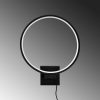 Stylish Black Wall Lamp, Metal Body, 30x36x9 cm | IP20, 12W LED 3000K, 200 cm Cable | Modern Design for Home & Office Lighting