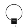 Stylish Black Wall Lamp, Metal Body, 30x36x9 cm | IP20, 12W LED 3000K, 200 cm Cable | Modern Design for Home & Office Lighting