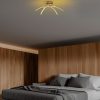 Elegant Gold Chandelier, Metal Body, 57 cm Width, 20 cm Height | SMD LED 28W 3000K | Stylish Lighting for Modern Home Decor & Ambiance