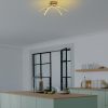 Elegant Gold Chandelier, Metal Body, 57 cm Width, 20 cm Height | SMD LED 28W 3000K | Stylish Lighting for Modern Home Decor & Ambiance