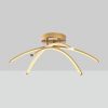 Elegant Gold Chandelier, Metal Body, 57 cm Width, 20 cm Height | SMD LED 28W 3000K | Stylish Lighting for Modern Home Decor & Ambiance