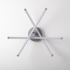 Elegant Grey Chandelier, Metal Body, 57 cm Width, 20 cm Height | SMD LED 28W 3000K | Stylish Lighting for Modern Home Décor & Ambiance