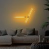 Stylish Grey Wall Lamp, Metal Body, 91x10x7 cm & 62x10x7 cm | LED 13W & 8W, IP20 | Modern Design for Home & Office Lighting