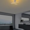 Elegant Chrome Chandelier, Metal Body, 61 x 22 x 61 cm | SMD LED 28W 3000K | Stylish Lighting for Modern Home Décor & Ambiance