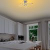 Elegant Chrome Chandelier, Metal Body, 61 x 22 x 61 cm | SMD LED 28W 3000K | Stylish Lighting for Modern Home Décor & Ambiance