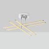 Elegant Chrome Chandelier, Metal Body, 61 x 22 x 61 cm | SMD LED 28W 3000K | Stylish Lighting for Modern Home Décor & Ambiance