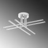 Elegant Chrome Chandelier, Metal Body, 61 x 22 x 61 cm | SMD LED 28W 3000K | Stylish Lighting for Modern Home Décor & Ambiance
