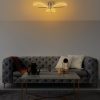 Elegant Gold Chandelier, Metal Body, 68 x 14 x 68 cm | SMD LED, 3 x 11W 3000K | Stylish Lighting for Modern Home Décor & Ambiance