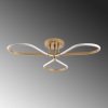 Elegant Gold Chandelier, Metal Body, 68 x 14 x 68 cm | SMD LED, 3 x 11W 3000K | Stylish Lighting for Modern Home Décor & Ambiance