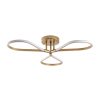 Elegant Gold Chandelier, Metal Body, 68 x 14 x 68 cm | SMD LED, 3 x 11W 3000K | Stylish Lighting for Modern Home Décor & Ambiance