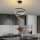 Opviq, 119FRS1561, Elegant Black Chandelier, Metal Body, 50 cm Width x 80 cm Height | SMD LED 28W 3000K | Stylish Lighting for Modern Home Decor & Ambiance
