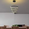 Elegant Black Chandelier, Metal Body, 50 cm Width x 80 cm Height | SMD LED 28W 3000K | Stylish Lighting for Modern Home Decor & Ambiance