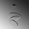 Elegant Black Chandelier, Metal Body, 50 cm Width x 80 cm Height | SMD LED 28W 3000K | Stylish Lighting for Modern Home Decor & Ambiance