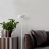 Elegant White Floor Lamp, Metal Body, 111 cm Height, 16 cm Diameter, 5W LED, 8-Hour Battery Life, Perfect for Modern Home Decor & Lighting