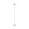 Elegant White Floor Lamp, Metal Body, 111 cm Height, 16 cm Diameter, 5W LED, 8-Hour Battery Life, Perfect for Modern Home Decor & Lighting