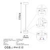 Elegant White Floor Lamp, Metal Body, 111 cm Height, 16 cm Diameter, 5W LED, 8-Hour Battery Life, Perfect for Modern Home Decor & Lighting