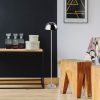 Stylish Chrome Floor Lamp, 115 cm Height, 20 cm Diameter | Metal Body, 80 CRI, 8-Hour Battery Life, Integral LED, Perfect for Modern Decor