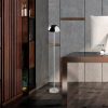 Stylish Chrome Floor Lamp, 115 cm Height, 20 cm Diameter | Metal Body, 80 CRI, 8-Hour Battery Life, Integral LED, Perfect for Modern Decor