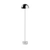 Stylish Chrome Floor Lamp, 115 cm Height, 20 cm Diameter | Metal Body, 80 CRI, 8-Hour Battery Life, Integral LED, Perfect for Modern Decor